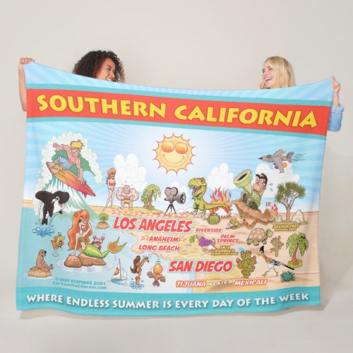 Ultimate Sunny California Sherpa Blanket