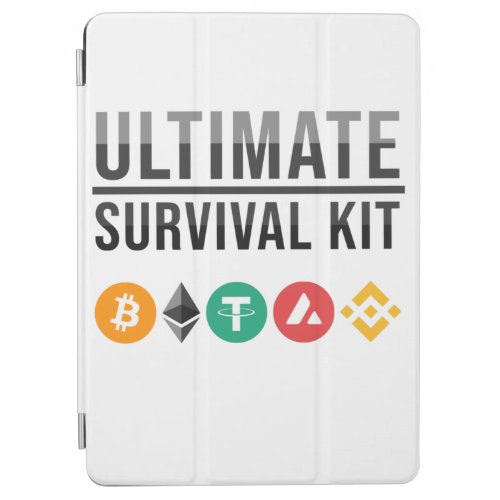 Ultimate Survival Kit Funny Bitcoin  Crypto   iPad Air Cover