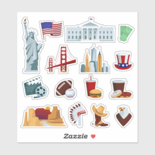 Ultimate USA Icons Bundle Sticker