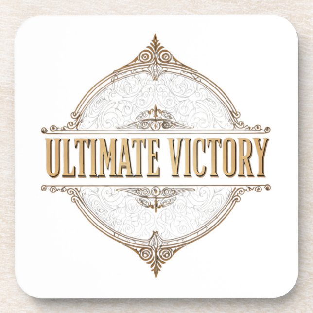 Ultimate Victory  Beverage Coaster (Front)