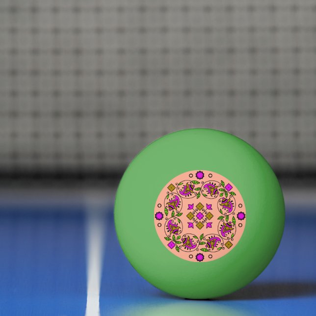 ultimate vintage pattern ping pong ball (Net)