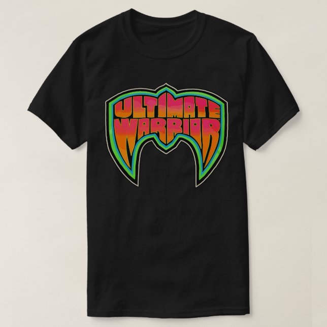 Ultimate Warrior Mask Pro Wrestling FanArt Tribute T-Shirt (Design Front)