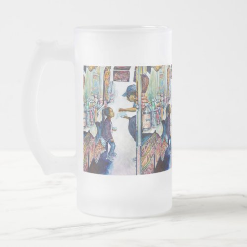 Ultimately Produces Hope Frosted Glass Beer Mug