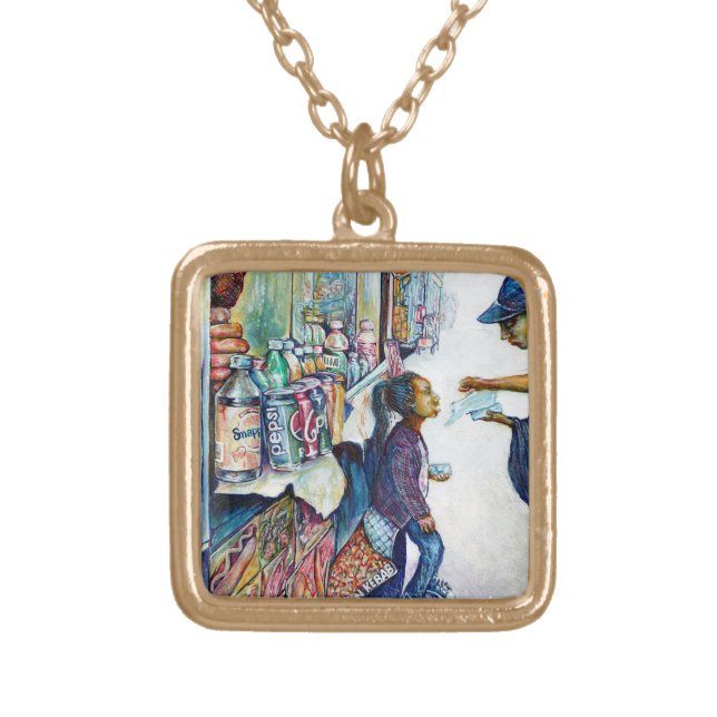 Ultimately Produces Hope Gold Plated Necklace (Front)