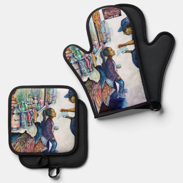 Ultimately Produces Hope Oven Mitt & Pot Holder Set (Front/Back)