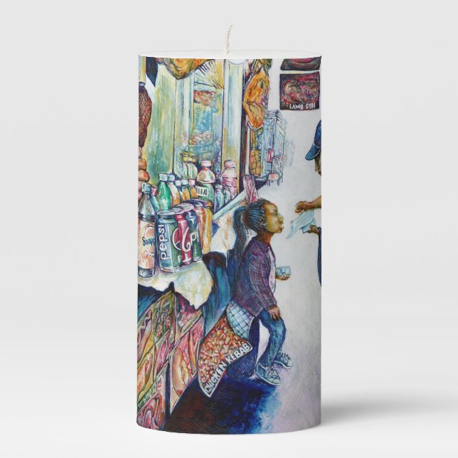 Ultimately Produces Hope Pillar Candle (Front)