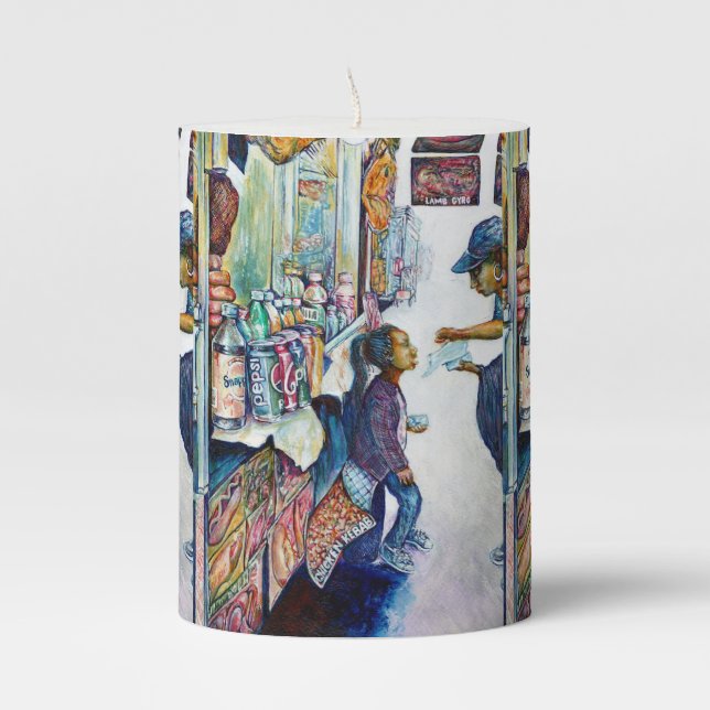 Ultimately Produces Hope Pillar Candle (Front)