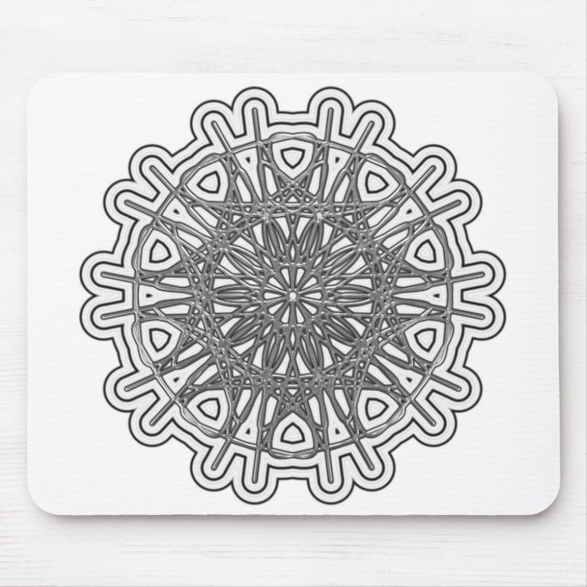Ultra Cool Mandala Design #1 Mouse Pad (Front)