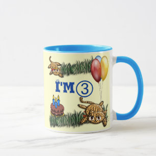 Ultra Cute 3 Year OLD Leopard Safari Birthday Mug