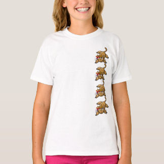 Ultra Cute Anime Leopard Kitty Rainbow Head Band T-Shirt