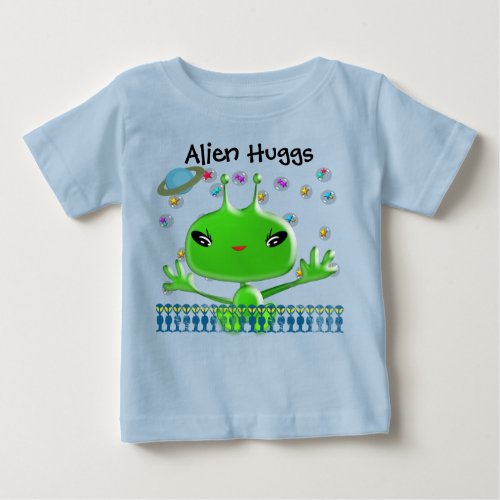 Ultra Cute Baby Alien Huggs Baby T_Shirt