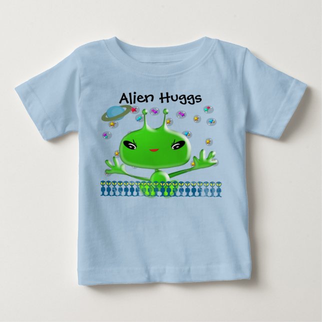 Ultra Cute Baby Alien Huggs Baby T-Shirt (Front)
