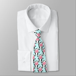 Ultra Cute Dancing Kawaii Cow Neck Tie