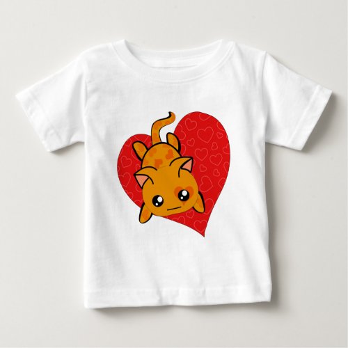 Ultra Cute Kawaii Valentine Kitty Baby T_Shirt