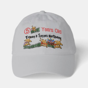 Ultra Cute Leopard Safari Birthday Hat
