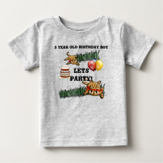 Ultra Cute Leopard Safari Birthday Invitations Baby T-Shirt