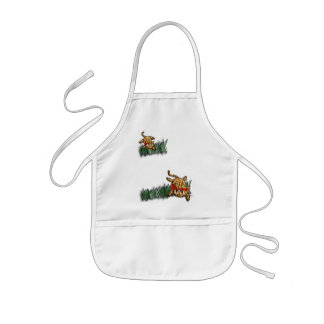 Ultra Cute Leopard Safari Birthday Invitations Kids' Apron