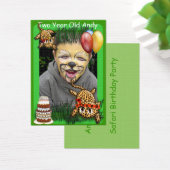 Ultra Cute Leopard Safari Birthday Invitations Wit (Desk)