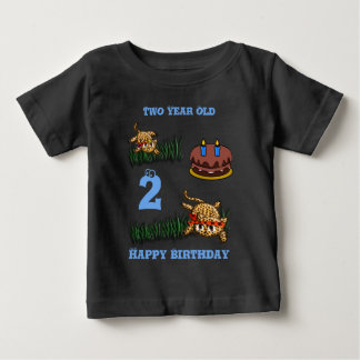 Ultra Cute Leopard Safari Birthday Invitations Wit Baby T-Shirt