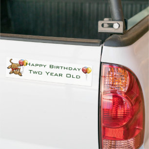 Ultra Cute Leopard Safari Birthday Invitations Wit Bumper Sticker