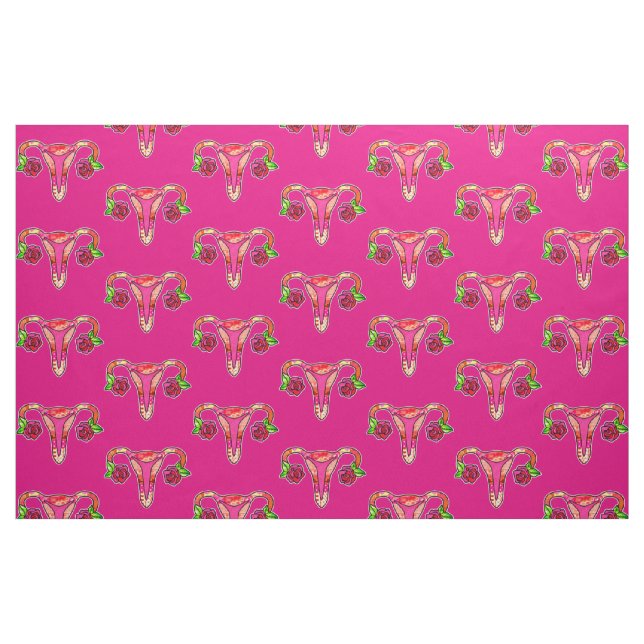 Ultra Cute Uterus Fabric (Fat Quarter)