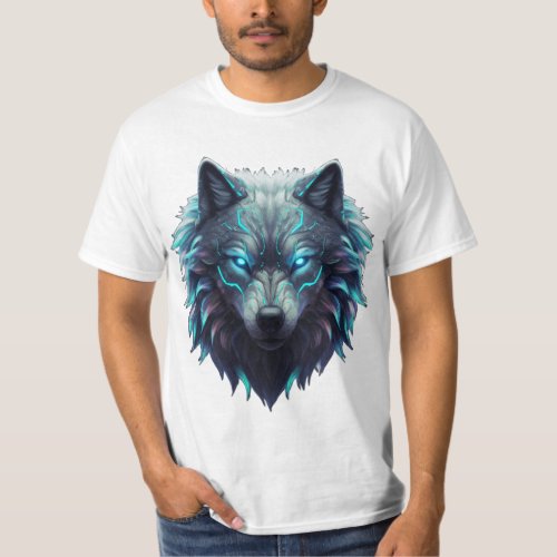 Ultra-Detailed 3D Wolf Apparel – Bold Neon Wildlif