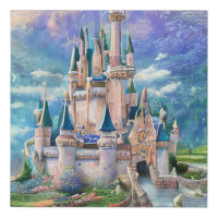 Ultra Detailed Whimsical Fairytale Castle Triptych