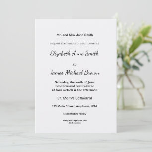 Ultra Light Gray Minimal Background Save The Date