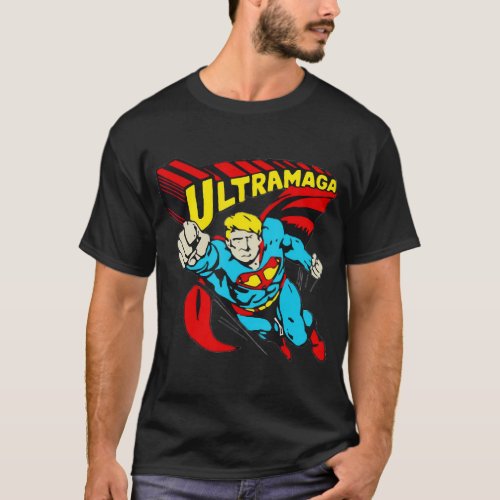 Ultra MAGA 2024 Funny Pro Trump Maga Super Vintage T_Shirt