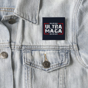 Ultra MAGA   2024 Republicans for President Grunge Button