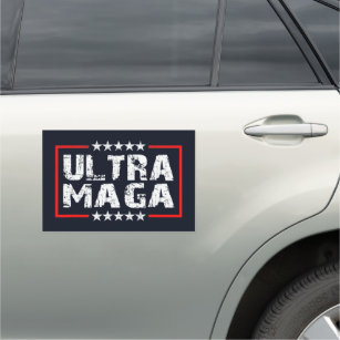 Ultra MAGA   2024 Republicans for President Grunge Car Magnet