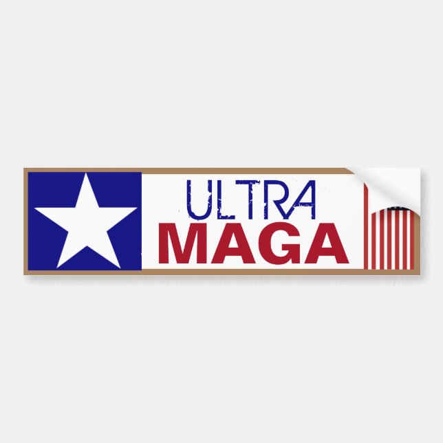 Ultra Maga Bumper Sticker (Front)