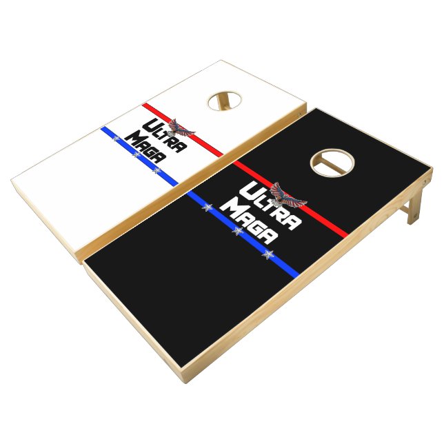Ultra Maga Cornhole Set (Angled)
