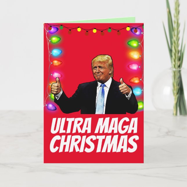  ULTRA MAGA DONALD TRUMP Christmas cards (Front)