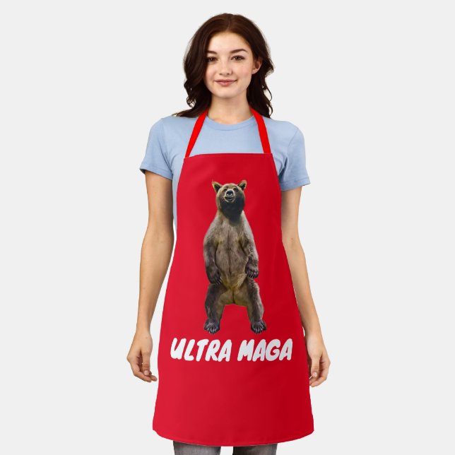 ULTRA MAGA GRIZZLY BEAR KITCHEN APRONS (Worn)