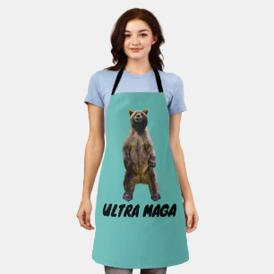 ULTRA MAGA GRIZZLY BEAR KITCHEN APRONS