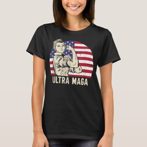 Ultra Maga Messy Bun T_Shirt 1