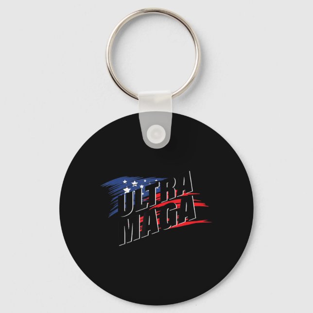 Ultra MAGA Pro American Pro Freedom Ultra-MAGA Ult Keychain (Front)