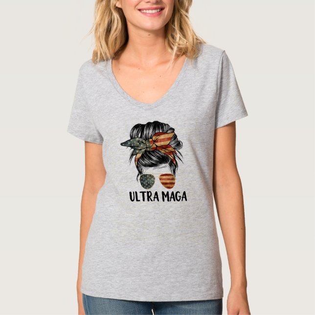 Ultra Maga Proud Girl Ultra Maga  T-Shirt (Front)