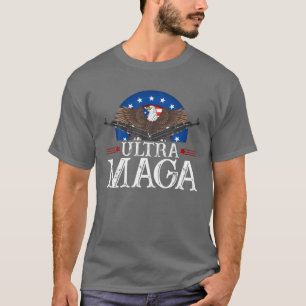 Ultra MAGA Proud Ultra-Maga Proud Republican USA F T-Shirt