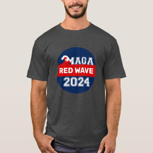 Ultra MAGA Red Wave is Coming MAGA King Trump 2024 T-Shirt