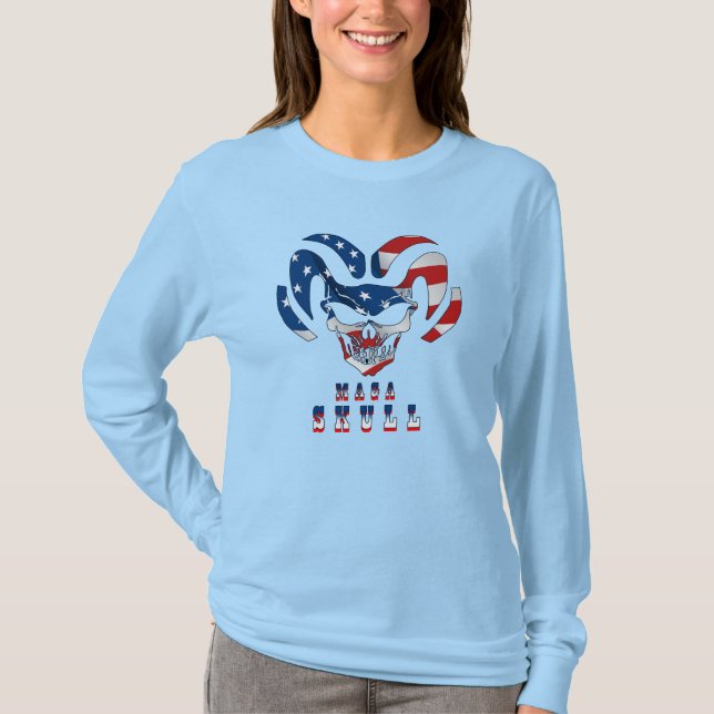 Ultra Maga Skull | Women's Long Sleeve T-Shirt (Front)