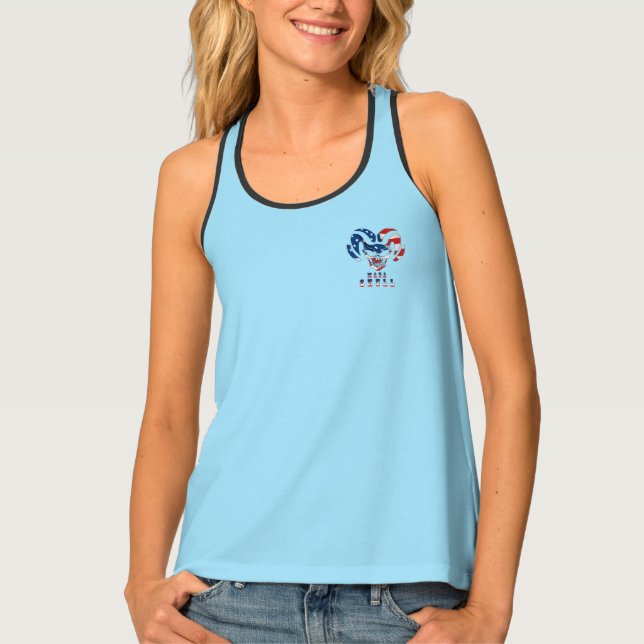 Ultra Maga Skull | Women's Racerback Tank Top (Front)