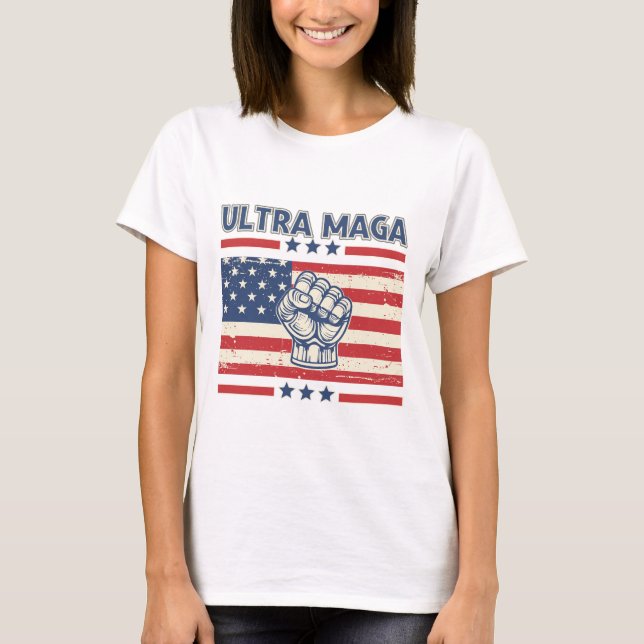 Ultra MAGA T-Shirt - Patriotic Donald Trump (Front)