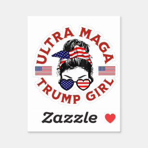 Ultra Maga Trump Girl Sticker