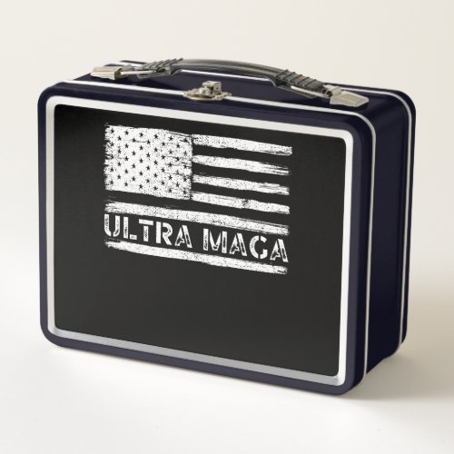 Ultra MAGA Trump Maga Republican gifts American Metal Lunch Box