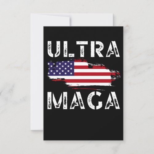 Ultra MAGA Trump Maga Republican gifts American Thank You Card