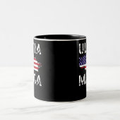 Ultra MAGA, Trump Maga, Republican gifts, American Two-Tone Coffee Mug (Center)
