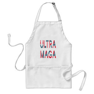 Ultra MAGA Trump Patriotic Republican Conservative Adult Apron