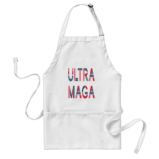 Ultra MAGA Trump Patriotic Republican Conservative Adult Apron (Front)
